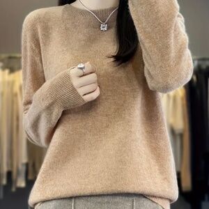 Golden camel 100% wool crew neck sweater, medium, $35.